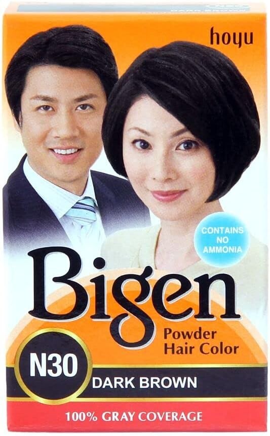 Bigen Powder Hair Color, Dark Brown N30 - Pack of 3 (Combo Set) Free Shipping